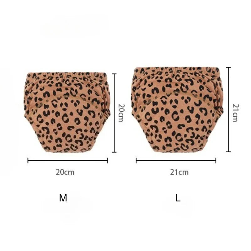 3pcs Baby Training Pants Cloth Diapers Toddler Pants Breathable Cotton Diapers Washable Boys Girls Cloth Diaper Reusable Nappies