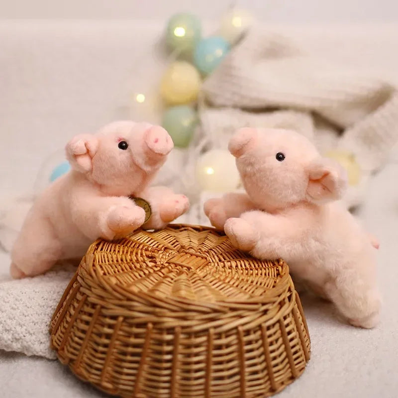 Lifelike Pig Plush Toy Soft Stuffed Animal Simulation Piggy Doll Cute Birthday Gift for Girls And Boys
