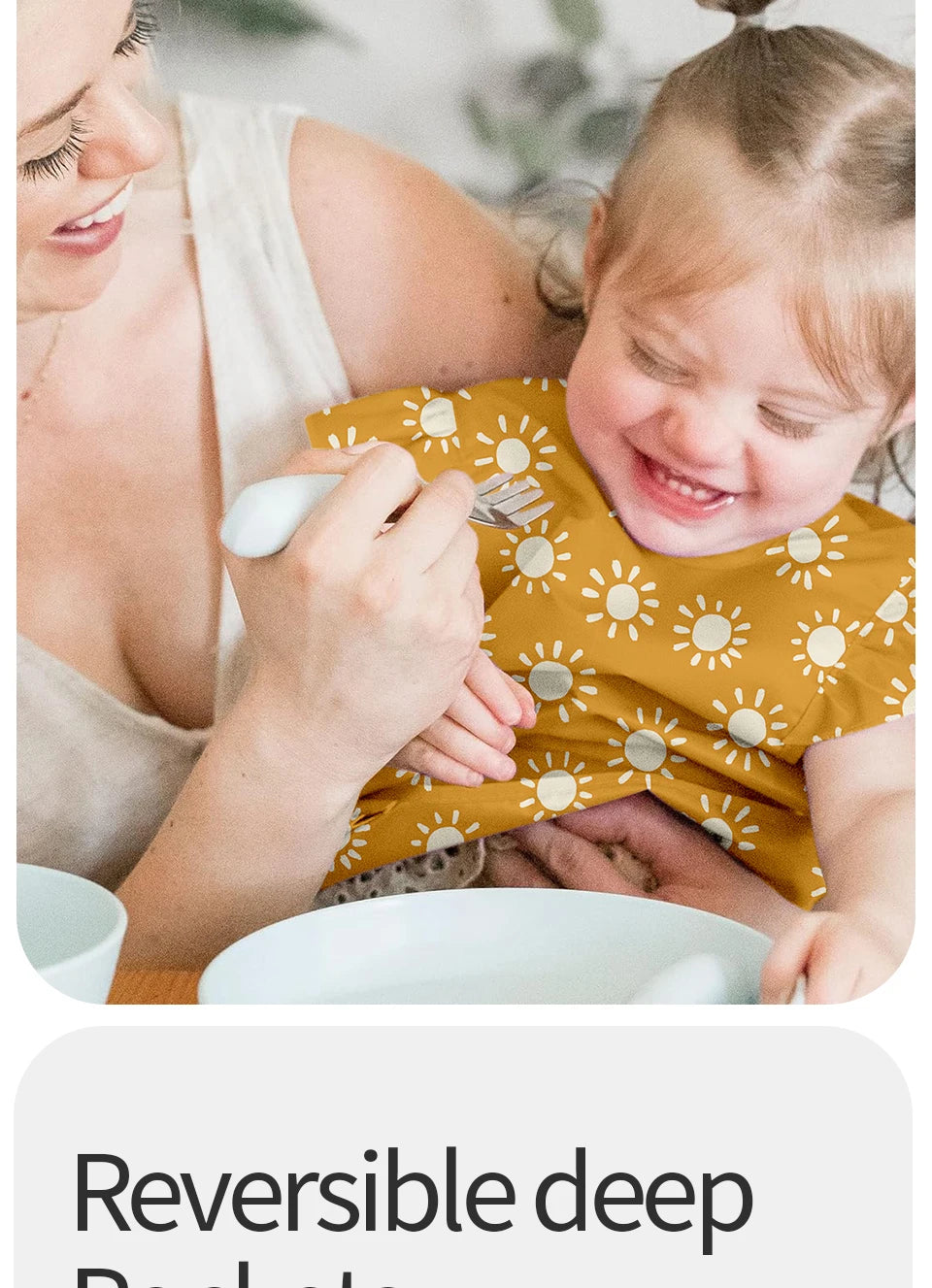 2Pcs/Set Waterproof Baby Bibs,Lively and Adorable Shoulder Design Sleeveless Smock Feeding Bib Apron