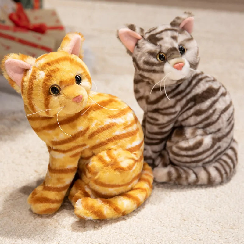 Hot Kawaii Cat Plush Doll Soft Stuffed Animal Simulation Plush Kitten Toys for Children Cartoon Kids Girl Baby Birthday Gift