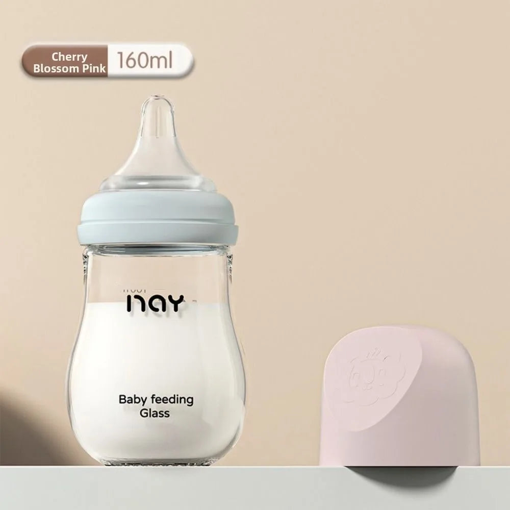 Baby World SA Glass Baby Feeding Bottle Anti Colic BPA Free Heat-Resistant Model GWB-Glass01