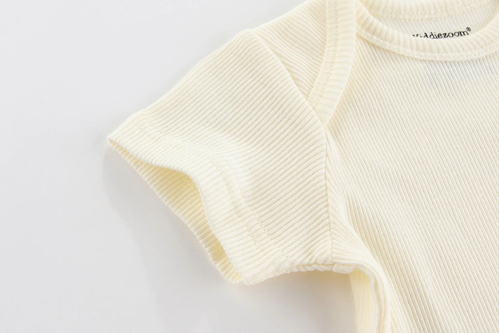 Kiddiezoom Four Seasons 0-12M 1 PCS Solid Unisex Baby Bodysuits Soft 100%Cotton Newborn Boy Girl Onesies Infant Clothing