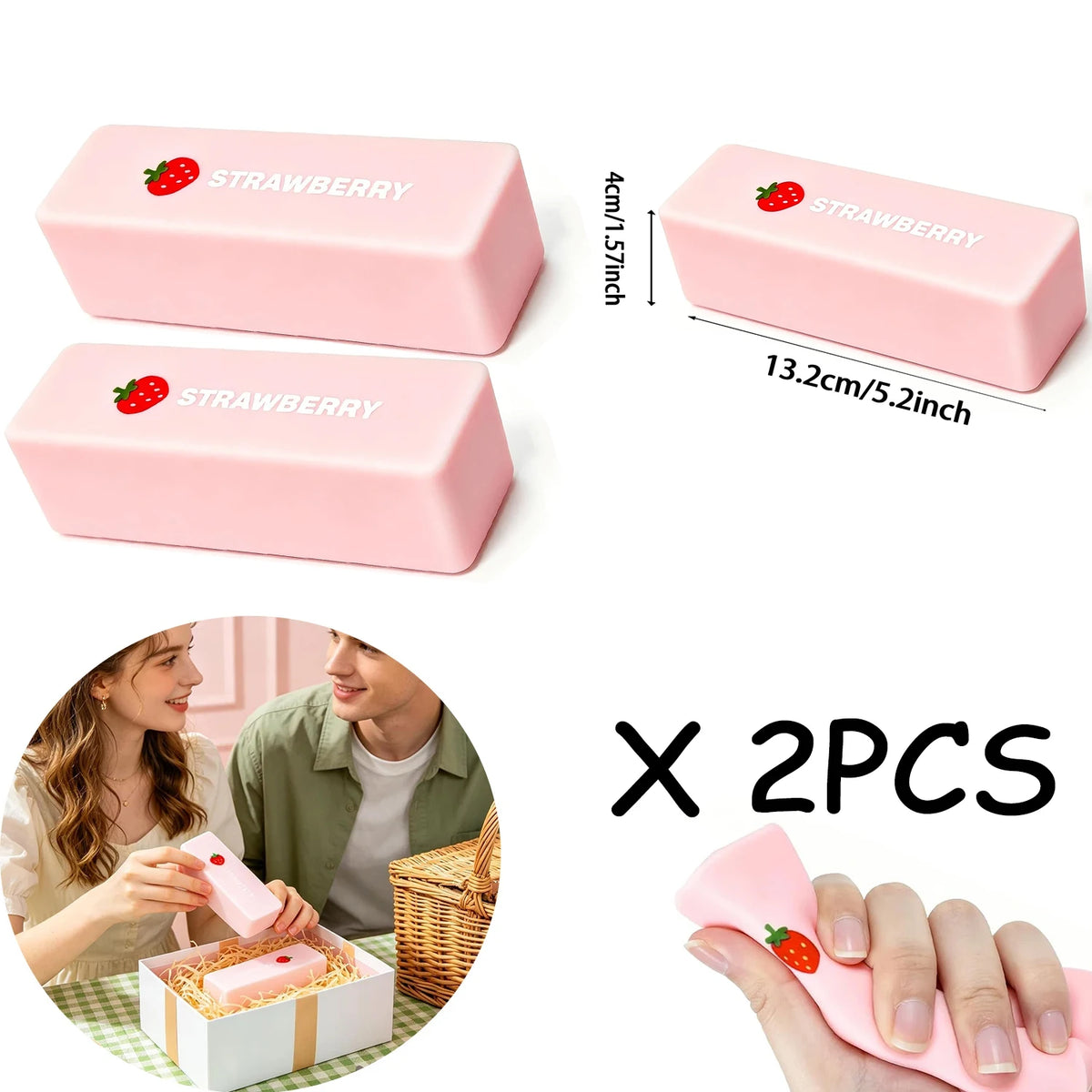 1-10Pcs Butter Stick Squishy Toy Slow Rising Squeeze Toy Butter Bar Brick Squishy Fidget Toy Anti Stress Release Hand Relax Gift