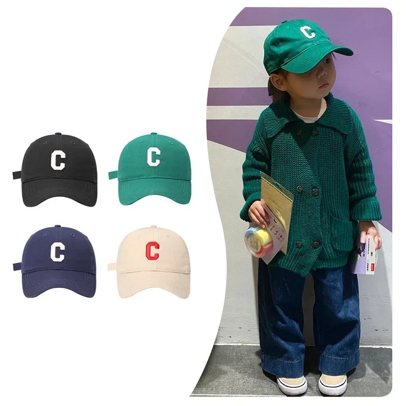 2026  Kids Baseball Cap Korean Children Peaked Hat Cotton Boy Girl Outdoor Sun Visors Solid Color Baby Duck Tongue Caps кепка