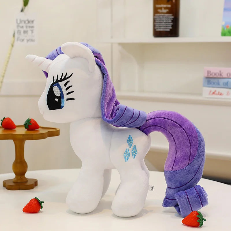 My Little Pony Plush Toy 28cm Cute Pony Stuffed Doll Soft Huggable Rainbow Pinkie Pie Birthday Gift Collection