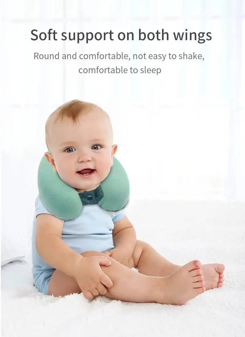 New Baby Headrest U-Shaped Portable Memory Foam Neck Support Children's Pillows Travel Pillow Breathable Soft Body Accessory