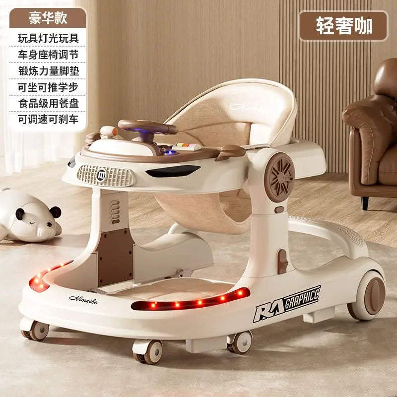 Baby Trend Bt4In1 4 In 1 Adjustable Height Anti Rollover Baby Walker Push Toy Foldable Activity Center 6 To 18 Months