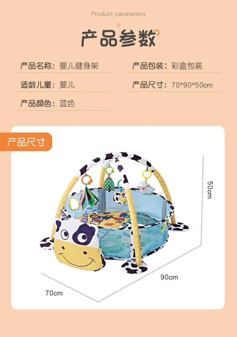 Baby Activity Fitness Frame Baby Crawling Mat Game Mat Multifunctional Early Education Fence Kids Activity Mat Gym Toys Gift