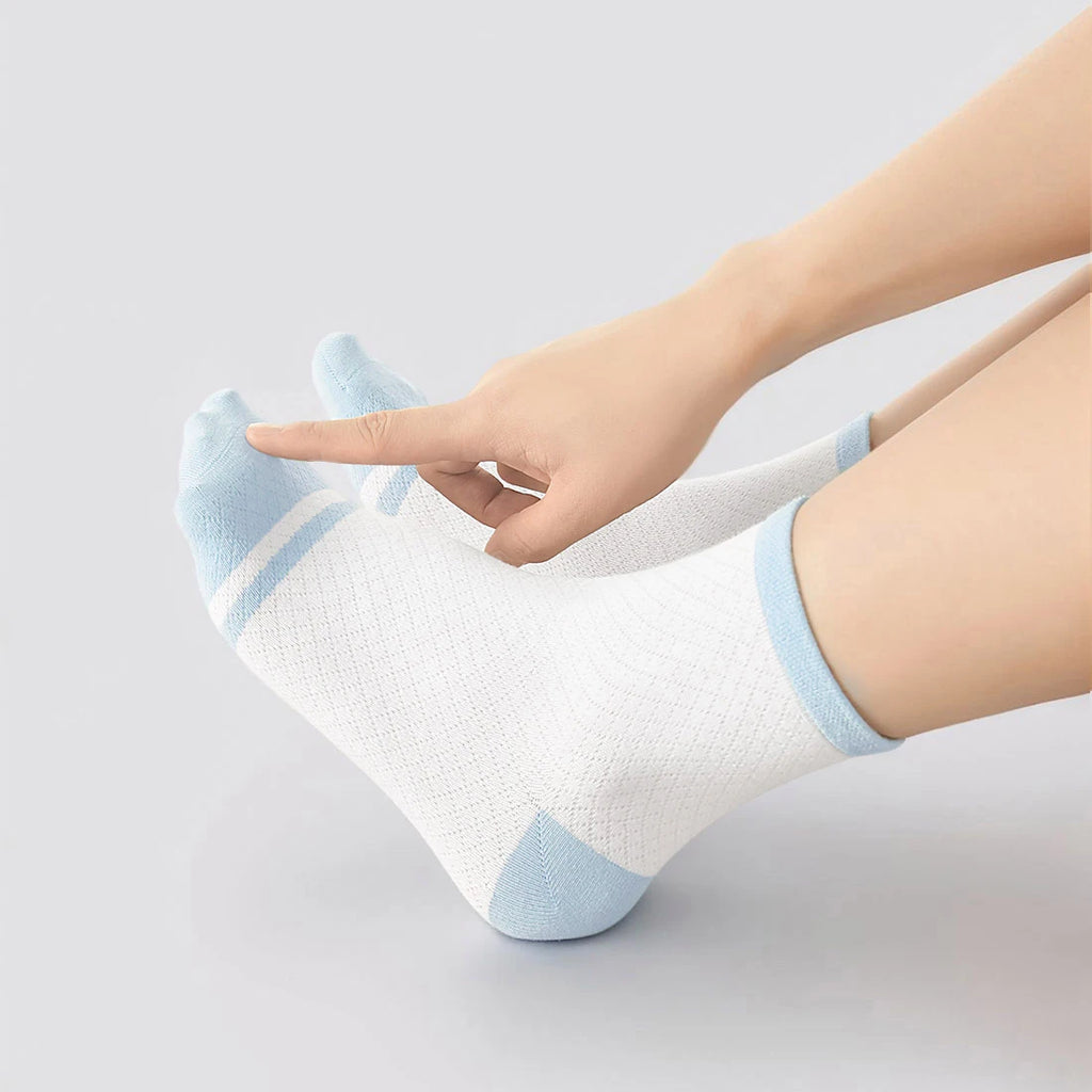 Children's Summer Mesh Colorful Socks: Pure Cotton, Sweat-Absorbent, Breathable, Seamless Stitching, for Boys and Girls, School