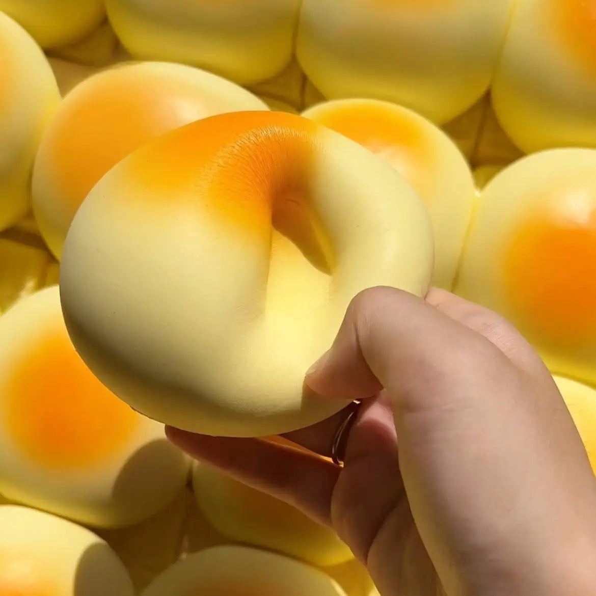 1/4PCS Sticky Bread Squishy Toys Slow Rise Stress Relief Fidget Toys Squeeze Foam Squishies Sensory Toys Party Favors