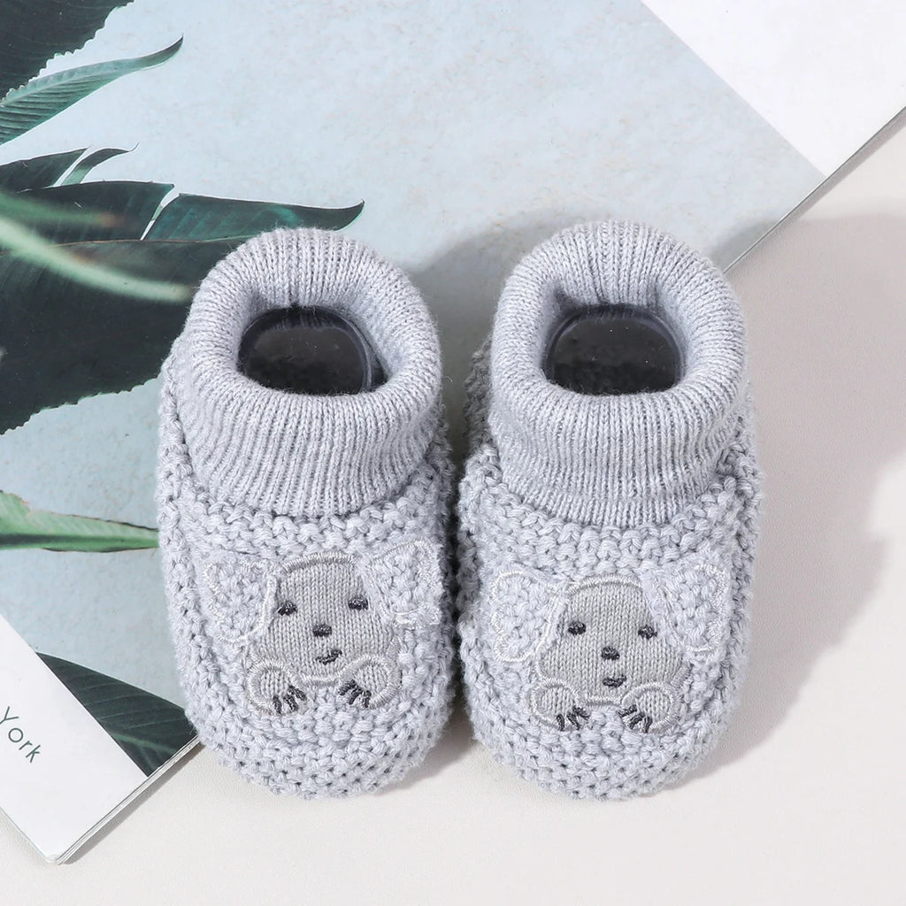 Baby Sock Thickened Wool Loops For Autumn And Winter Baby Floor Sock Indoor Cartoon Anti-Slip Toddler Walking Sock