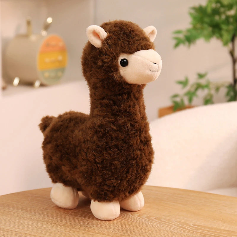 Hot Sale 30cm New Alpaca Plush Toy 3 Colors Cute Animal Doll Soft Cotton Stuffed Doll Home Office Decor Kids Girl Birthday Gift