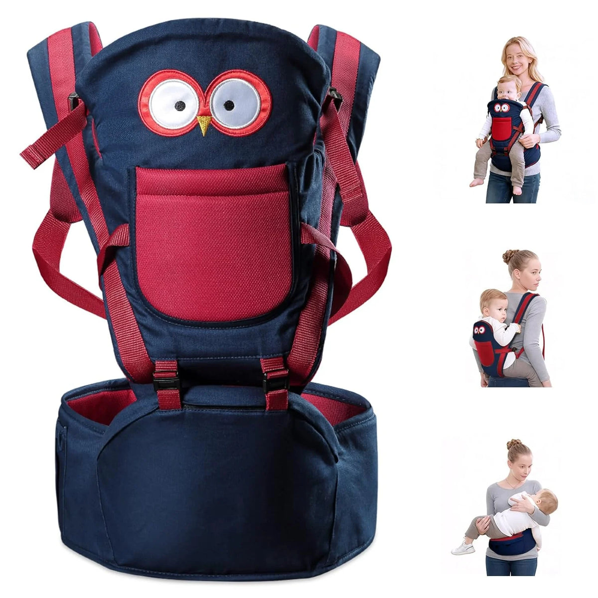 Infant Hip Seat Baby Carrier With Adjustable Waist Belt Sling Backpack And Walkers Support