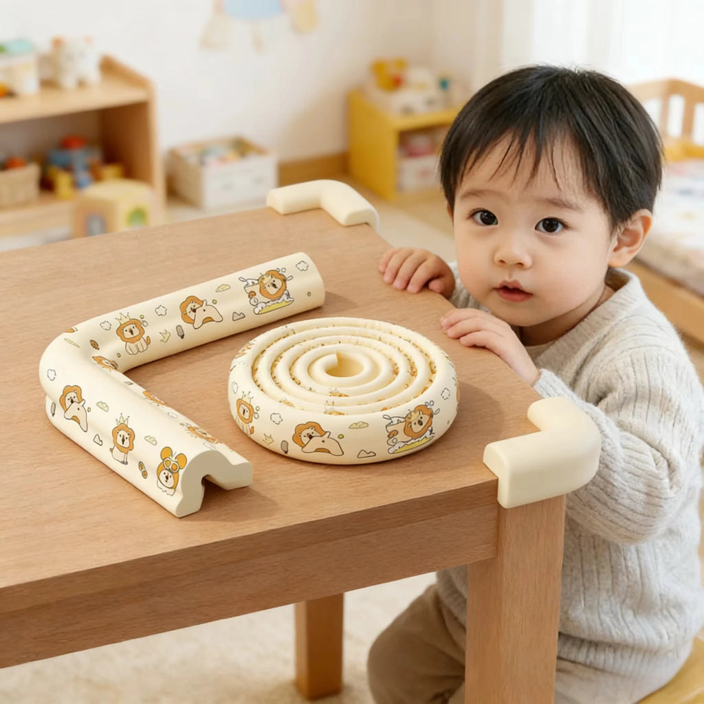 2M Soft Cartoon Foam Children Bumper Strips Solid Baby Safety Protection Strip Kids Furniture Table Edge Guards Corner Protector