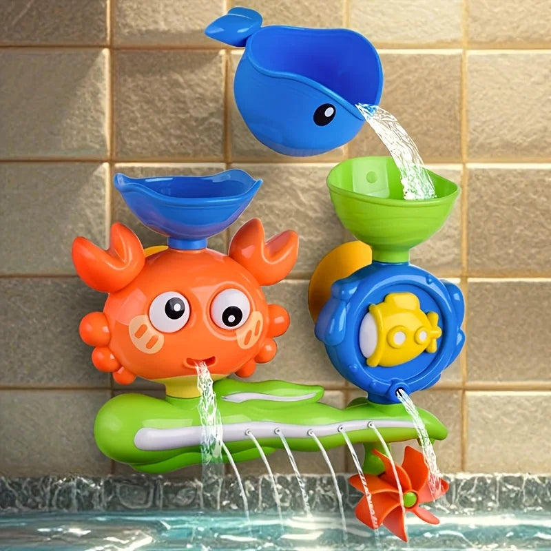 Munchkin Interactive Suction Cup Bath Toy Set Flower Design Twistable For Youngsters Model FCT-01