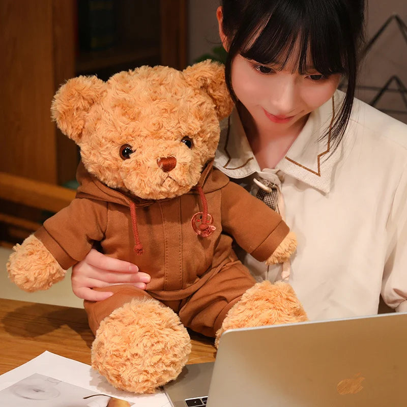 Cute Cartoon Motion Bear Plush Toy 38/50cm Stuffed Animal Doll High Quality Birthday Gift Party Favor for Kids