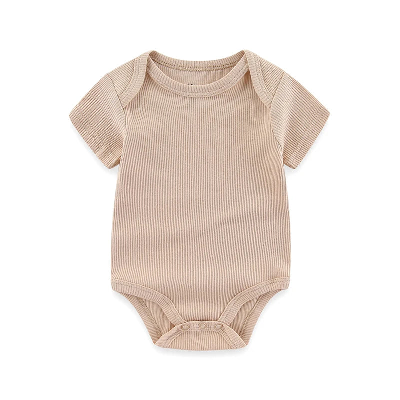 Kiddiezoom Four Seasons 0-12M 1 PCS Solid Unisex Baby Bodysuits Soft 100%Cotton Newborn Boy Girl Onesies Infant Clothing