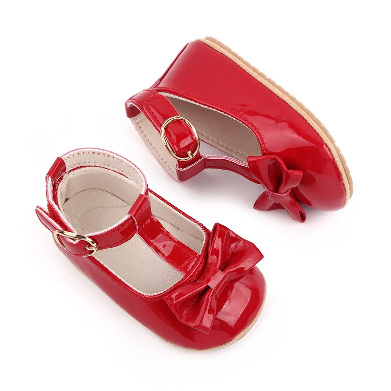 Summer Baby Girl Pre-walking Toddler Shoes With High Quality PU Leather And TPR Sole For 0-18M Baby Girls Princess Shoes