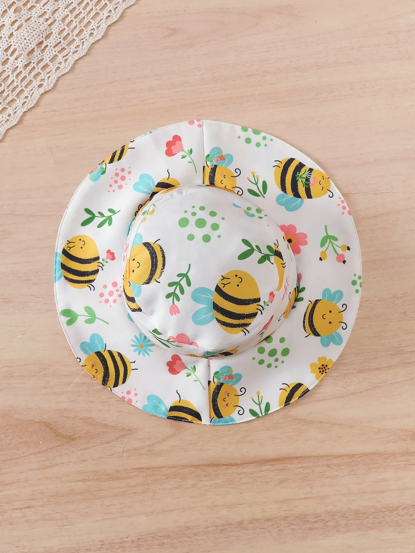 Baby Girl Dress Cartoon Bee Printed Strap Dress+Hat 2Pcs/Set 0-3 Year Old Cute Baby Girl Summer Dress Set Baby clothing