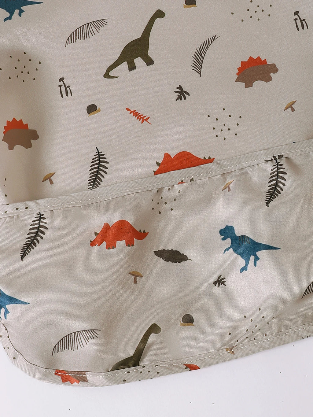 Danish children's long sleeved reverse dressing baby eating clothes bib super soft waterproof baby eating bag anti dirty feeding