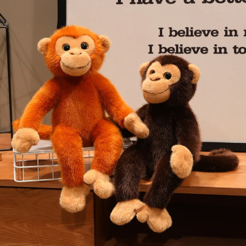 Hot Cartoon Gorilla Plush Toy Chimpanzees Monkey Soft Stuffed Doll Backpack Car Bag Room Decor Kid Gift