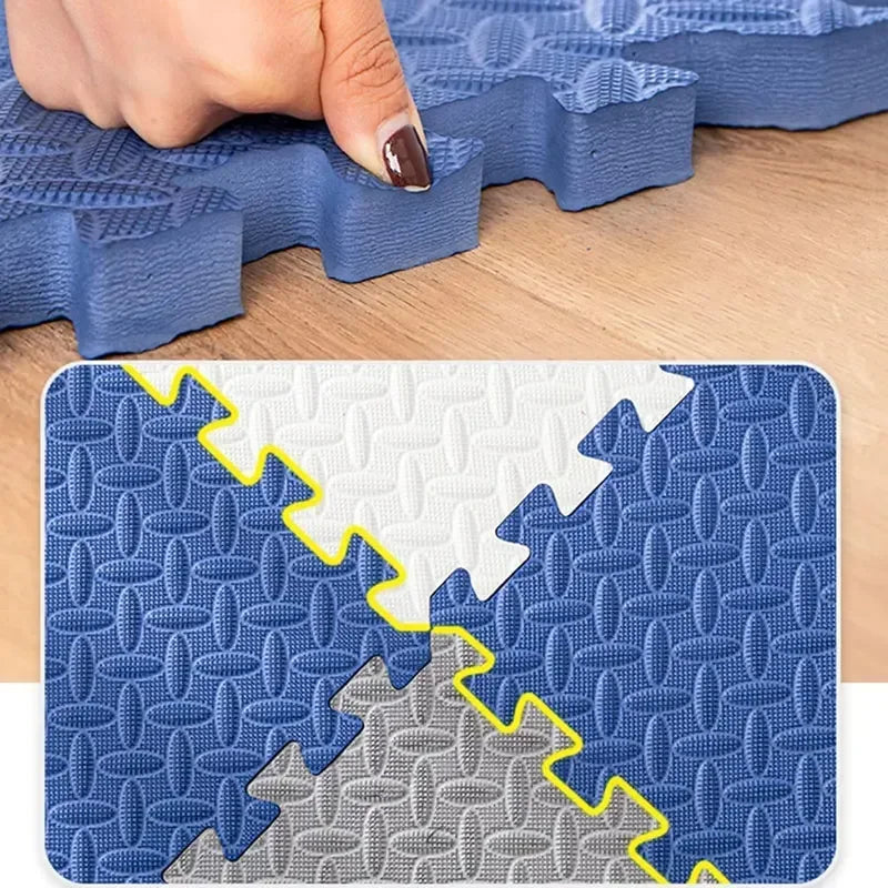2.5cm Thick Baby Play Mat Tiles Interlocking EVA Foam Puzzle Floor Mats for Crawling Kids Room Safety Pad 2/6Pieces