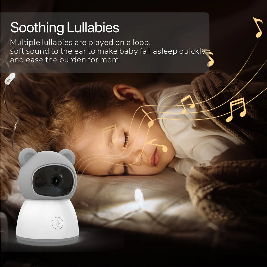 Tuya Smart Baby Monitors camera  5"1080P Display Temperature Detection APP View Control Baby Nanny 2-Way Audio Baby Cam