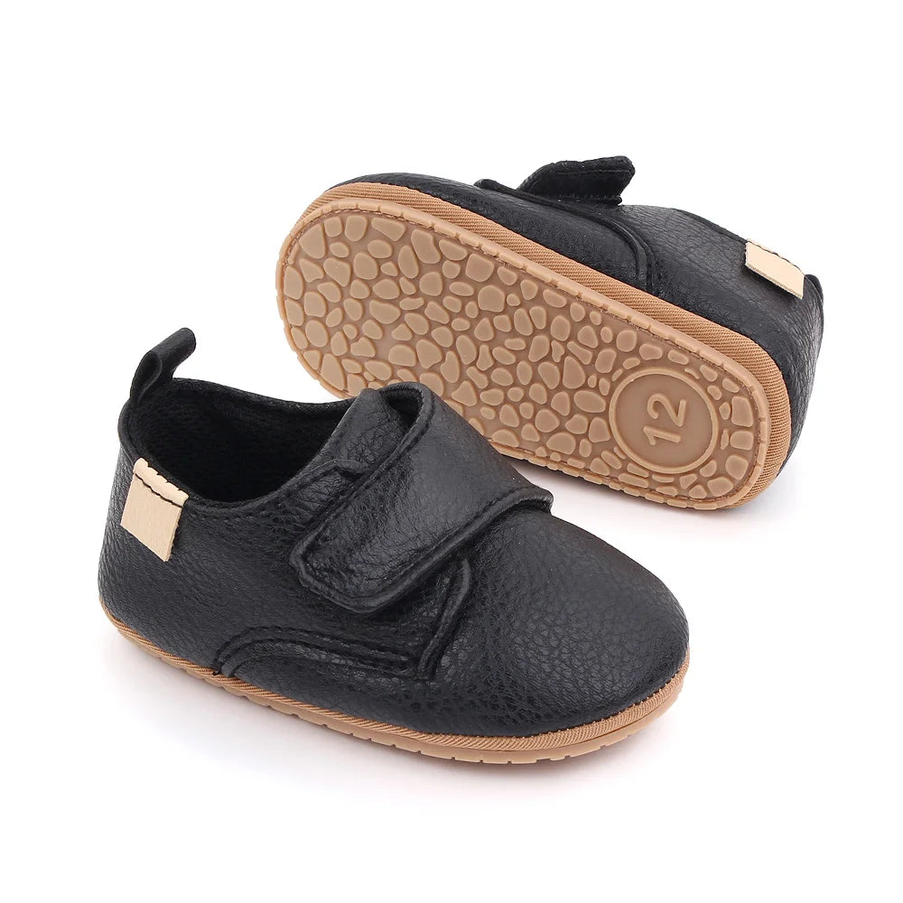 2025 Baby Casual Shoes Korean Style Non-slip Classical High Quality PU and TPR Soft and Warm Toddler Shoes for 0-18 Months D2587
