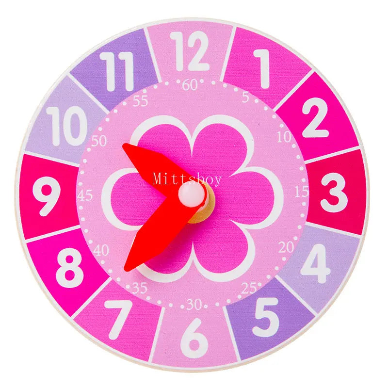 Baby Montessori Wooden Busy Board Educational Toy For Children Guinea Pig Dinosaur Clock Pattern GP01