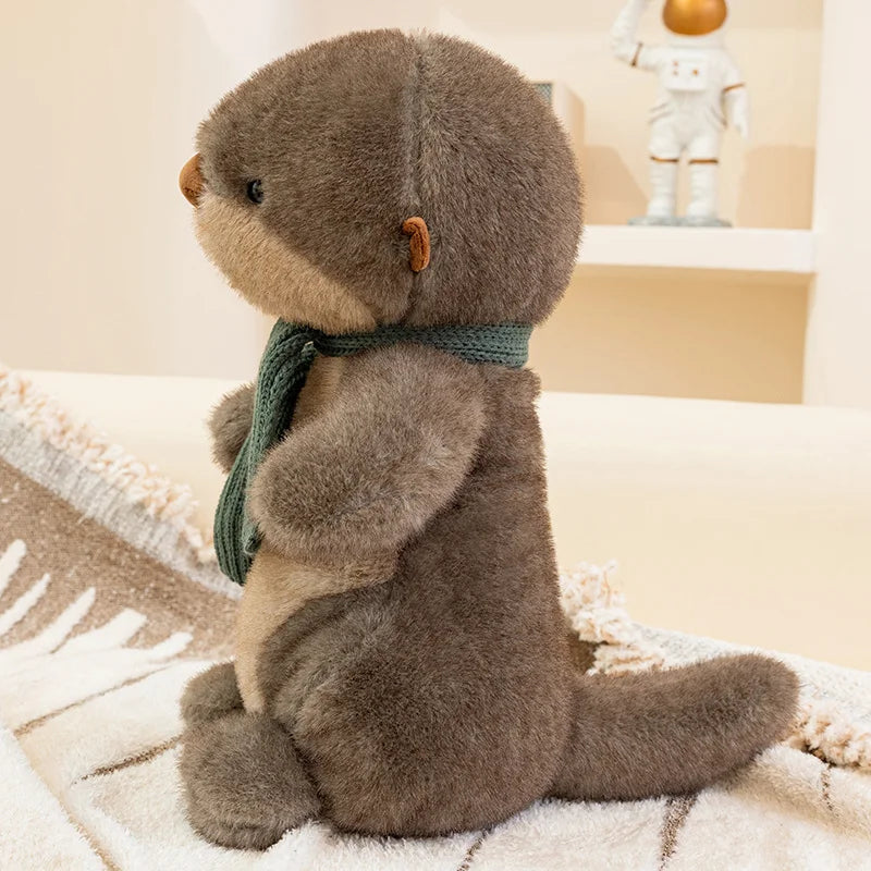 26cm Otter Animal Soft Doll Throw Pillow Funny Simulation Toy for Office And Home Decor Ideal Baby Birthday Or Christmas Gift