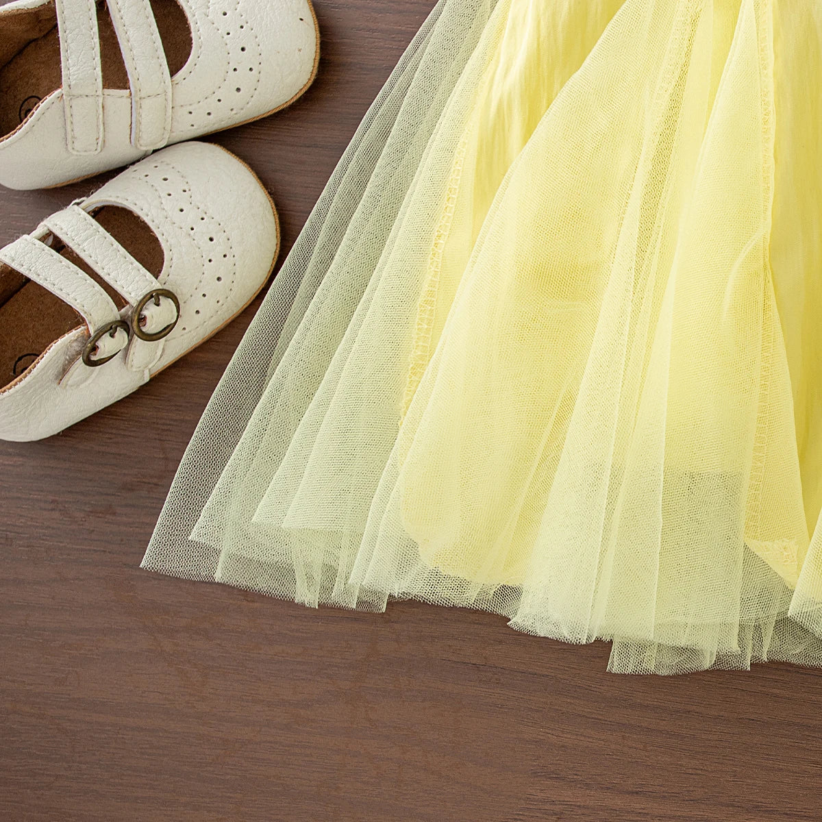 Summer New Baby Girl Yellow Dress Beautiful Flower Children'S Sleeveless Clothes (9 Months -4 Years Old)