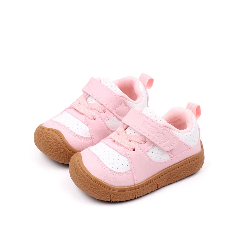 High Quality Baby  Toddler Shoes Rubber Sole Anti-slip Soft PU for  0-3 Years Boys and Girls Spring and Autum Style Ooydoor BM06