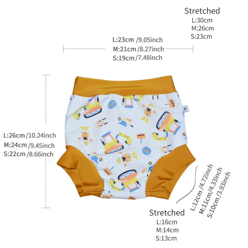 New Arrival Eezkoala Leakproof Swimming Diaper Newborn Baby High Waist Swim Nappies Washable Sunproof Baby Swimwear Cloth Nappys