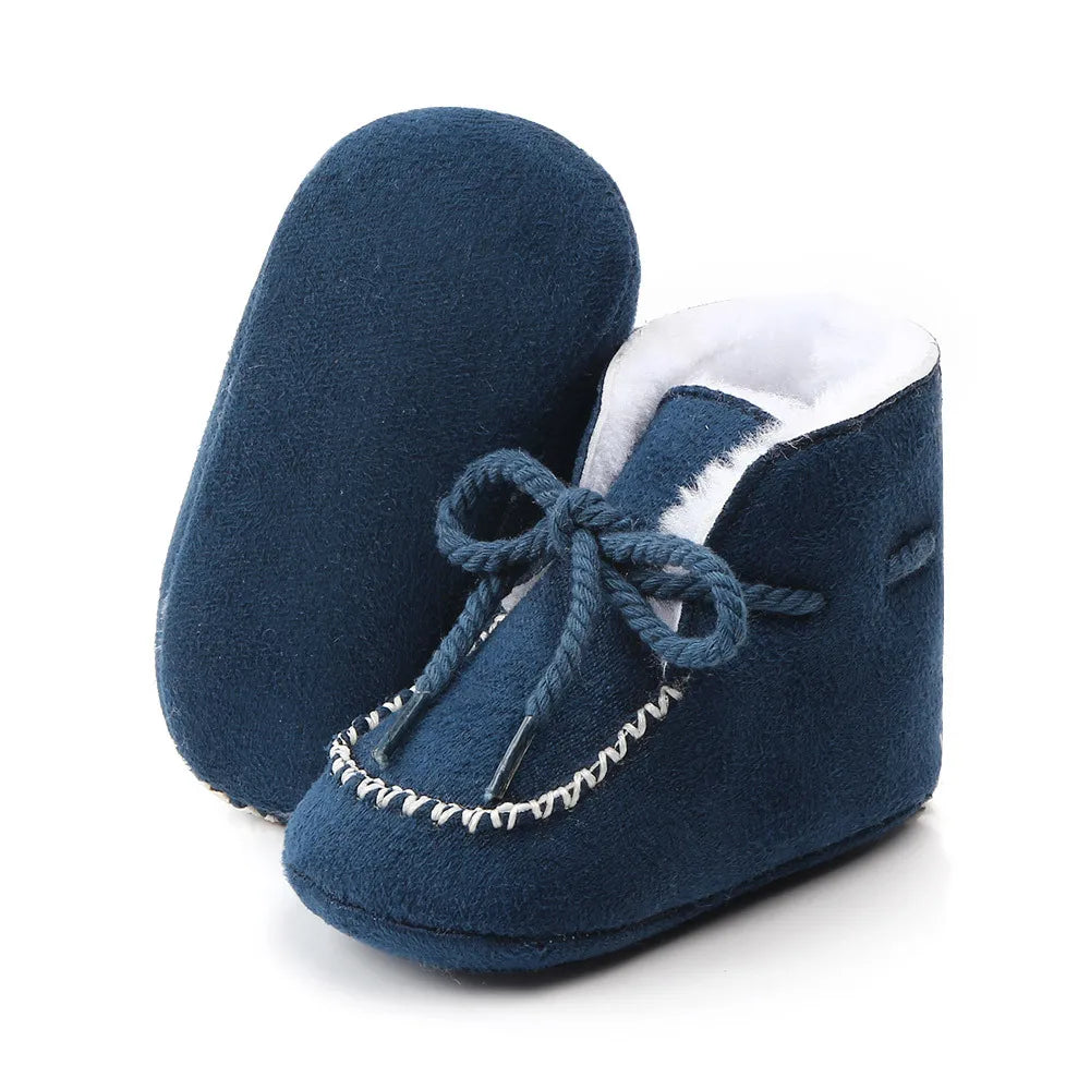 Winter Baby Girls and Boys Thick Warm Plush Fur Booties Fashion Design Soft Soled Comfortable High Quality Prewalker Shoes D2245