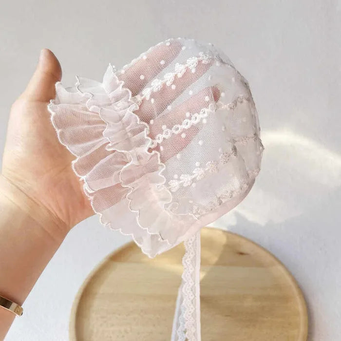 Baby Girl Lace Hat Newborn Photography Props Princess Girl Cap  Baby Photo Studio Beanie Cap