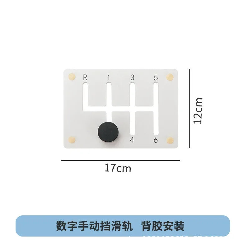 Montessori Busy Board Wooden Educational Toy for Children Gear and Hand Wheel Alarm Clock Mirror