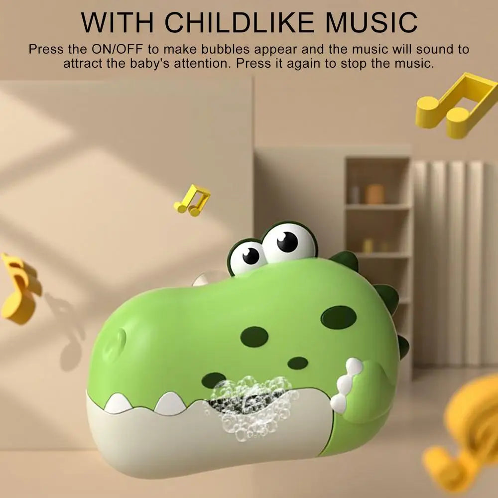 Baby Bath Bubble Machine Dinosaur Kids Bath Toy Bathtub Soap Automatic Bubble Maker Baby Bathroom Toy Children Boy Girl Gifts