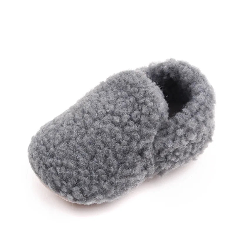 Baby Toddler Shoes Non Slip Plush Warm Cotton Prewalking Anti Slip Sole Model 01