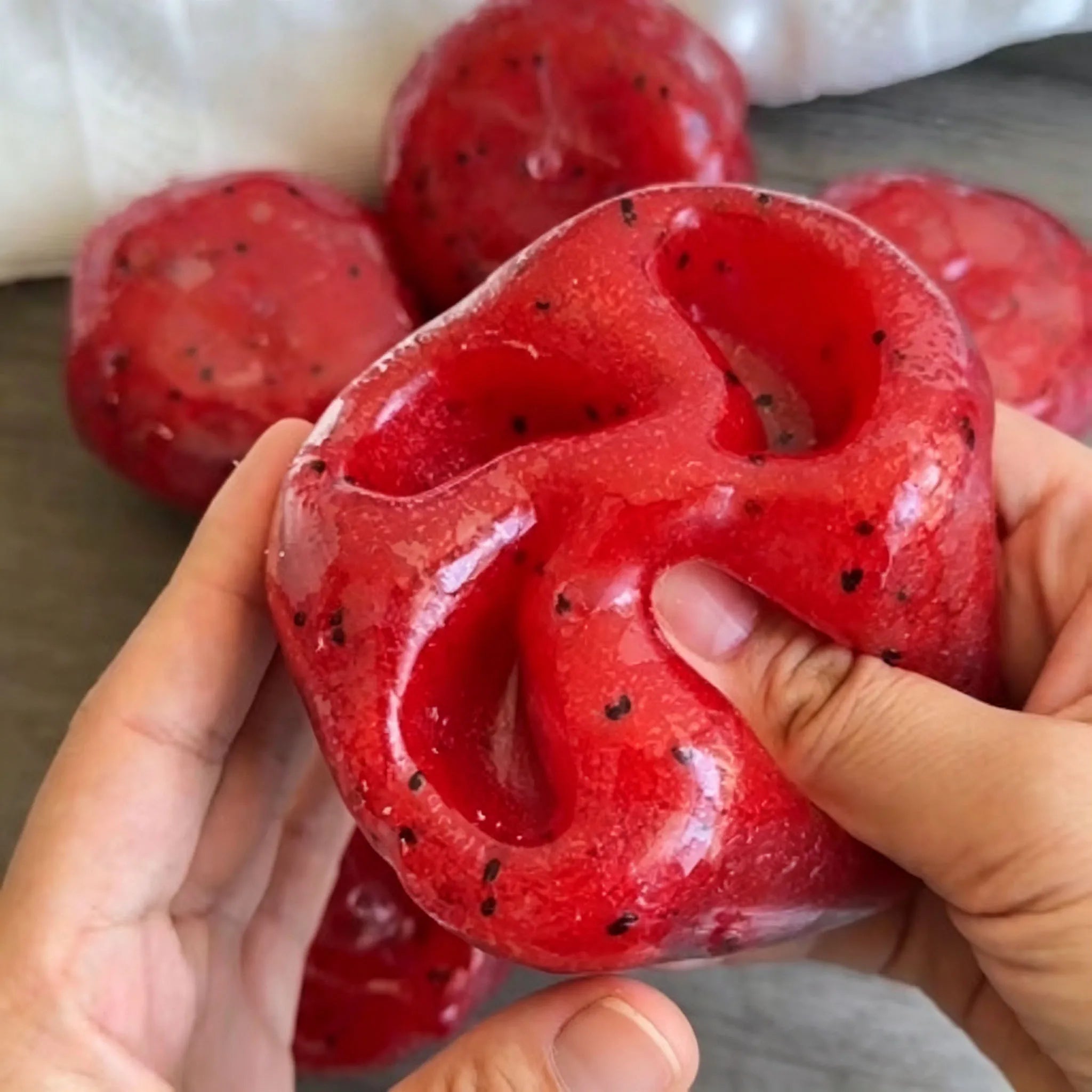 Slow Rising Handmade Ice Sand Squishy Ball Watermelon Potato Shape Soft Stress Relief Fidget Squeeze Toy