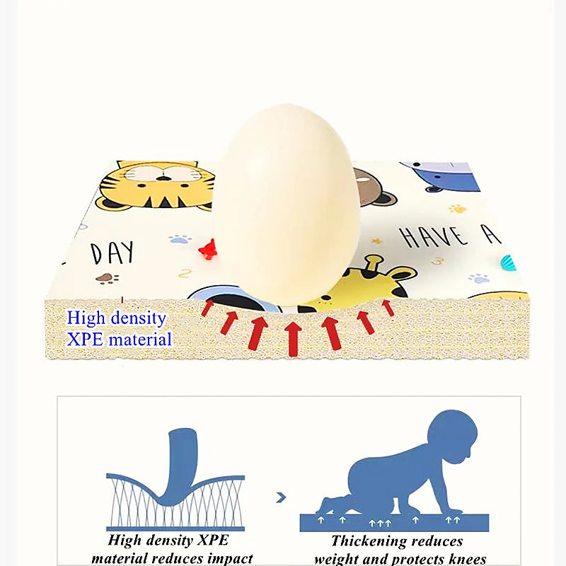 Crawling Play Mats Double Sided Pattern Baby Activities Non-toxic EPE Baby Activity Gym Room Mat Game Mat for Children's Mat Rug