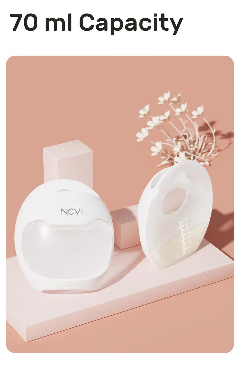 NCVI Breast Milk Collector, Milk Catcher, Breast Shells Protect Sore Nipples for Breastfeeding, Reusable Breastmilk Saver
