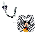2 sets of cotton baby feeding bibs Baby sipping towel Newborn soothing pacifier holder Cute baby burping cloth Children's bib