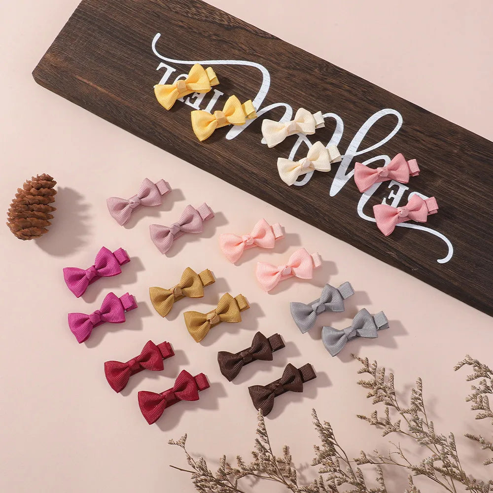 50Pcs 2inch Grosgrain Ribbon Hair Bows Clips for Girls Handmade Bowknot Hairpins Headwear Kids Baby Hair Accessories