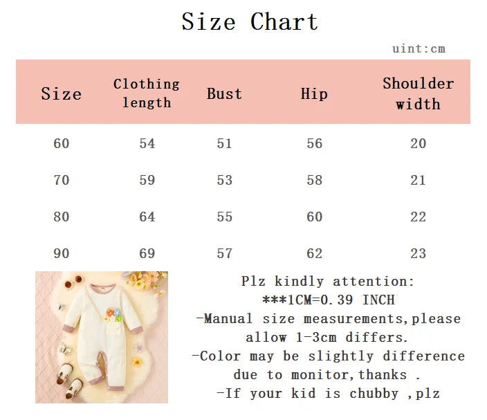 Newborn Baby Girl Jumpsuit Apricot Knit Flower Long sleeved Jumpsuit for Autumn Crawling Clothes for Baby Girls aged 0-12 Months