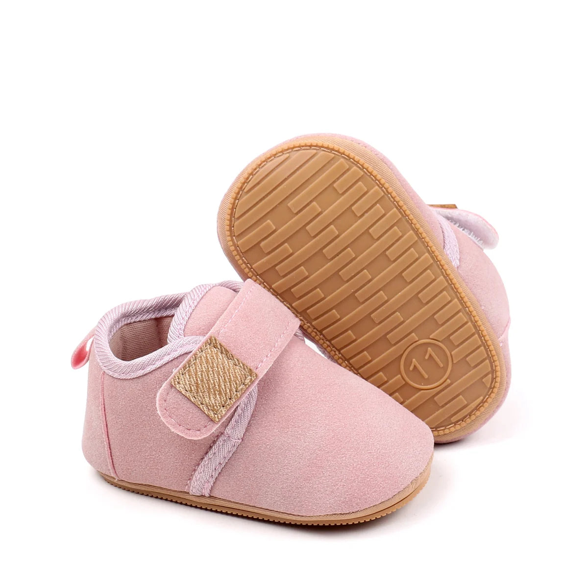 Autumn Solid Color Baby Shoes With Soft Rubber Sole Suitable For Both Boys And Girls Baby-Sized Toddler Walking Shoes