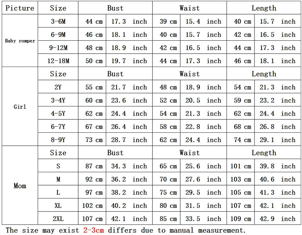 Summer Family Matching Outfits Women Jumpsuit Beach Girls Dresses Vestidos Baby Romper Mother Daughter Dress Children's Clothing
