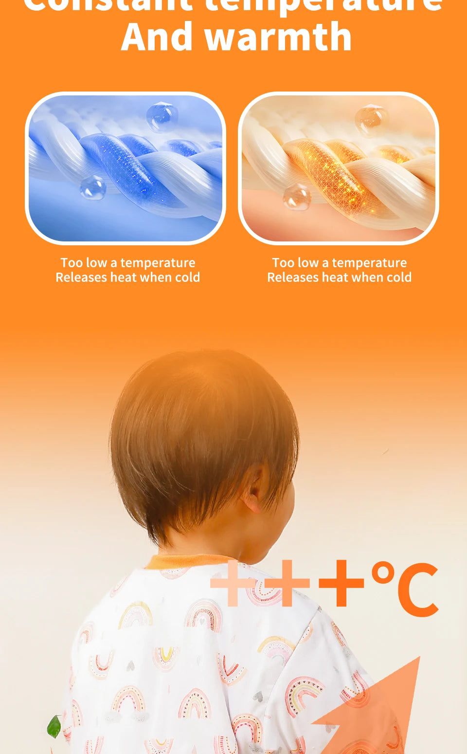 Elinfant Long Sleeve Split Legs Sleeping Bag, 3 Size For Boys and Girls Removable Sleeves Sleeping Sack For Winter
