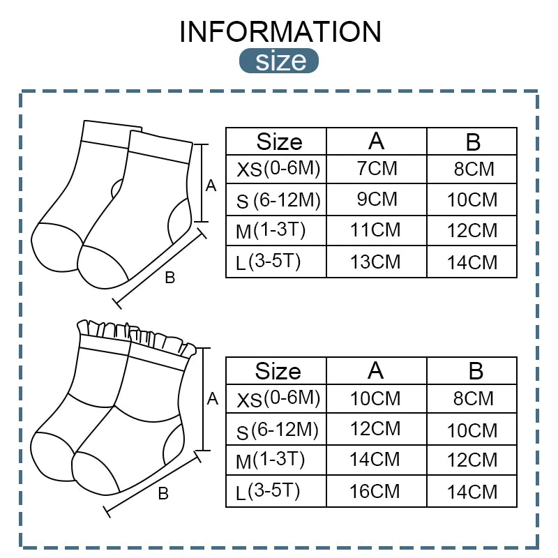 5 Pairs/Set Four Seasons 0-5T Fashion Newborn Baby Boy Girl mid-calf Socks Cotton Soft Breathable Infant Accessories
