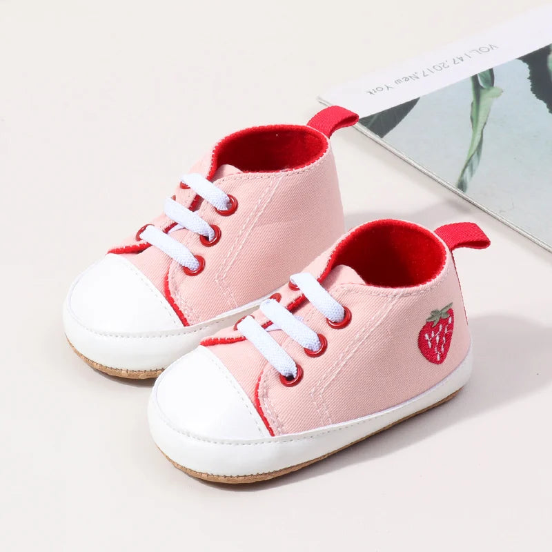 Hoting Selling Spring and Autumn Baby Boys and Girls Canvas TPR Anti Slip Cute Cartoon Printing High Quaity Soft Cotton