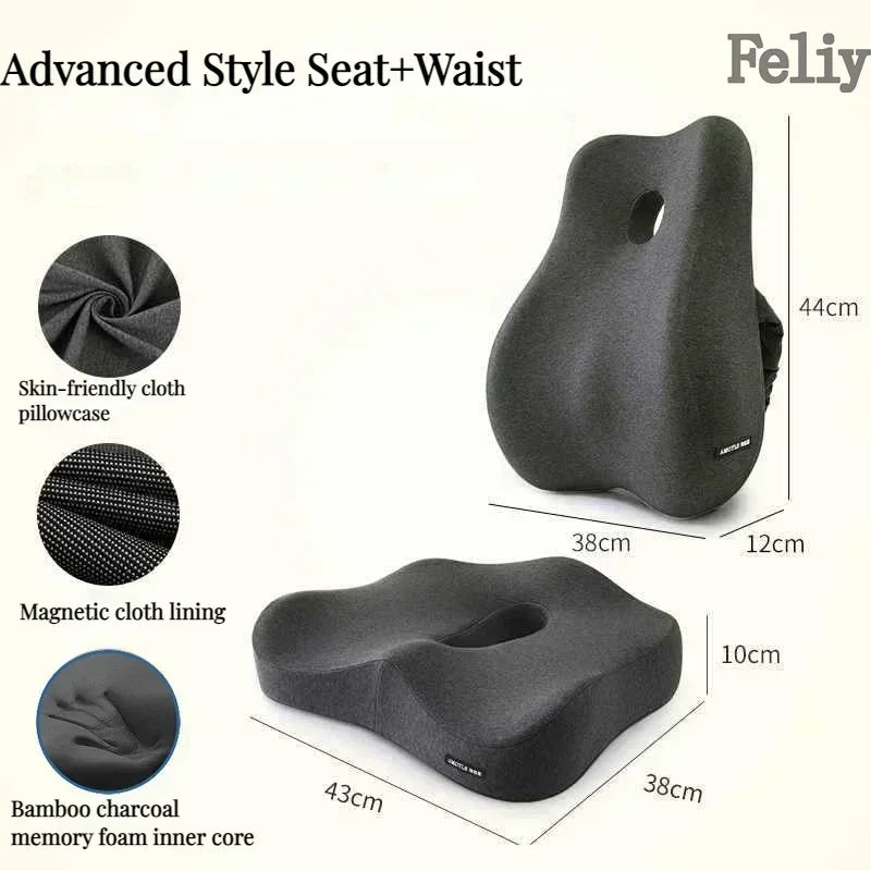 ComfiLife Memory Foam Office Chair Cushion Back Support Lumbar Pillow Model CSM01